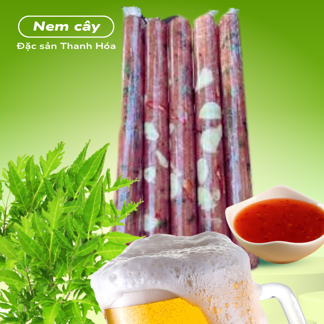 Nem chua cây 3 cái - Đặc sản Thanh Hóa